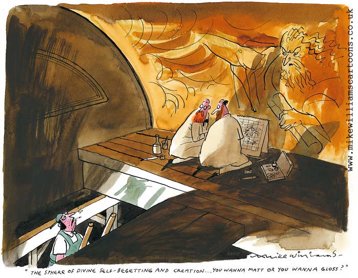 Matt or Gloss? cartoon by Mike Williams